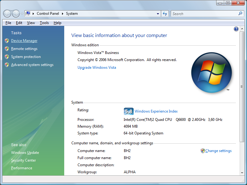 Windows Vista 64 Bit Free